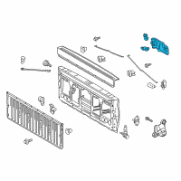 OEM 2020 Toyota Tundra Handle Diagram - 69090-0C091