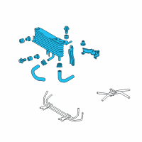 OEM 2013 Toyota Tacoma Transmission Cooler Diagram - 32920-04020