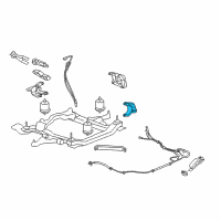 OEM 2008 GMC Acadia Front Mount Bracket Diagram - 15115368