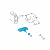 OEM 2018 Toyota 4Runner TPMS Sensor Diagram - 42607-35040