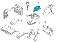 OEM 2020 BMW X6 Radio Remote Control Receive Diagram - 61-35-9-440-541