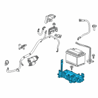 OEM 2019 Chevrolet Sonic Battery Tray Diagram - 42401013