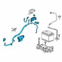 OEM 2014 Chevrolet Sonic Positive Cable Diagram - 95180902