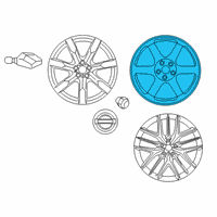 OEM 2017 Nissan GT-R Wheel-Aluminum Diagram - D0C00-6AV1B
