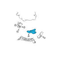 OEM 2007 Jeep Commander Bracket-Insulator Diagram - 52089933AB