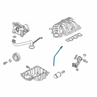 OEM 2015 Ford Mustang Dipstick Diagram - BR3Z-6750-B