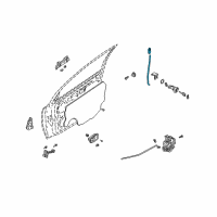 OEM Kia Rio Knob Assembly-Latch, LH Diagram - 0K30A5939008