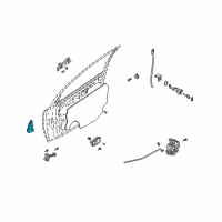 OEM 2005 Kia Rio Hinge Assembly-B, LH Diagram - 0K32A59240A