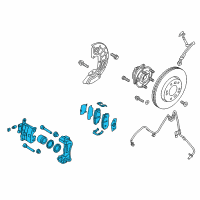 OEM 2018 Kia Optima Brake Assembly-Front , Lh Diagram - 58110E6100