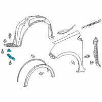 OEM 2013 Toyota Prius C Liner Extension Diagram - 53852-52180