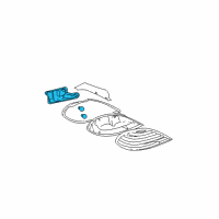 OEM Pontiac Grand Am Tail Lamp Assembly Diagram - 22612876