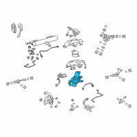 OEM 2014 Lexus RX450h Air Suspension Compressor Diagram - 4891048021