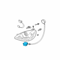 OEM Nissan Altima Control-Head Lamp Diagram - 26055-8J100