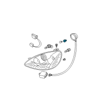 OEM Nissan Headlamp Socket Assembly Diagram - 26241-8J000