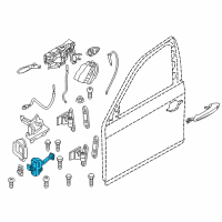 OEM BMW 535i GT Front Door Brake Diagram - 51-21-7-197-826