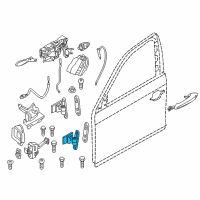 OEM 2017 BMW 535i GT xDrive Left Lower Front Door Hinge Diagram - 41-00-7-228-157