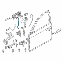 OEM BMW 535i GT Left Operating Rod Diagram - 51-21-7-197-797