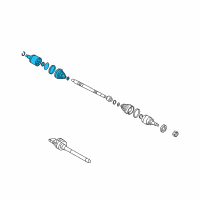 OEM Hyundai Joint Kit-Front Axle Differential Side LH Diagram - 49535-D3730