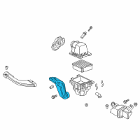 OEM 2018 Ford EcoSport Air Inlet Tube Diagram - GN1Z-9C675-A