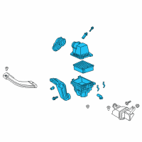 OEM 2022 Ford EcoSport Air Cleaner Assembly Diagram - GN1Z-9600-H