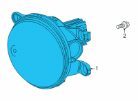 OEM 2021 Toyota Sienna Fog Lamp Assembly Diagram - 81210-08040