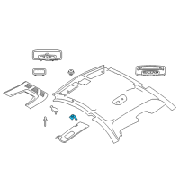 OEM 2020 BMW X3 Countersupport, Sun Visor Diagram - 51-16-7-325-430