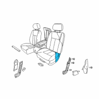 OEM 2007 Dodge Dakota Seat Cushion Foam Diagram - 5143787AA