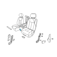 OEM 2010 Dodge Dakota Front Seat Cushion Diagram - 1JL141DVAA