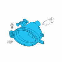 OEM BMW 128i Fog Lights, Left Diagram - 63-17-7-273-447