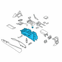 OEM 2020 Lincoln Nautilus Console Base Diagram - JA1Z-58045A36-AA