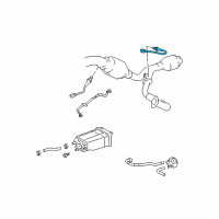 OEM 2008 Toyota FJ Cruiser Rear Oxygen Sensor Diagram - 89465-60330