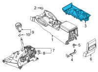 OEM 2022 Nissan Frontier FINISHER-A/T INDICATOR, CONSOLE Diagram - 96941-9BU2A