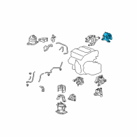 OEM 2011 Honda Accord Rubber Assy., RR. Engine Mounting Diagram - 50810-TE1-A51