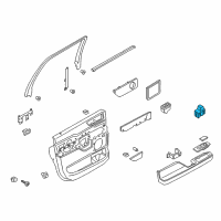 OEM 2021 Lincoln Navigator Window Switch Diagram - JL7Z-14529-AA