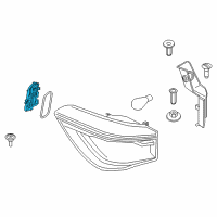 OEM 2020 BMW X1 Bulb Holder, Rear Light, Side Wall Diagram - 63-21-7-456-407