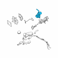 OEM 2008 Nissan Altima Brake Simulator Assembly Diagram - 47570-JA81A