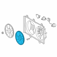 OEM 2015 Toyota Highlander Fan Blade Diagram - 16361-0P310