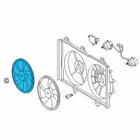 OEM 2016 Toyota Sienna Fan Blade Diagram - 16361-0P180