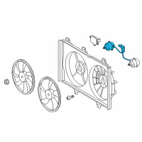 OEM 2014 Toyota Highlander Fan Motor Diagram - 16363-0P330