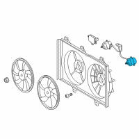 OEM Toyota Fan Motor Diagram - 16363-0P180