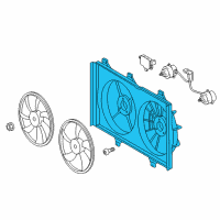 OEM 2014 Toyota Highlander Fan Shroud Diagram - 16711-0P240