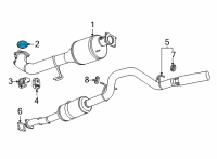 OEM 2022 GMC Sierra 2500 HD Converter & Pipe Seal Diagram - 84013962