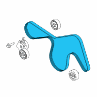 OEM 2017 Ford F-150 Serpentine Belt Diagram - FL3Z-8620-A