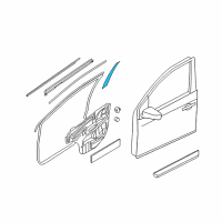 OEM 2010 Nissan Sentra Tape-Front Door Outside, LH Diagram - 80813-ET000