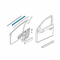 OEM 2009 Nissan Sentra Seal Assy-Front Door Inside LH Diagram - 80835-ET000