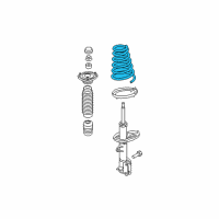 OEM 2009 Kia Sportage Rear Coil Springs Diagram - 553302E200DS