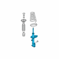 OEM 2007 Kia Sportage Shock Absorber Assembly Diagram - 553512E501