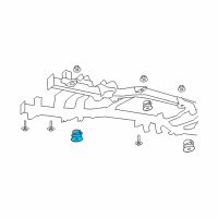 OEM Ram ISOLATOR-Body Hold Down Diagram - 55398277AC