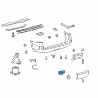 OEM 2015 Toyota Land Cruiser Park Sensor Diagram - 89341-33190-C2