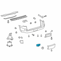 OEM 2017 Toyota Land Cruiser Park Sensor Diagram - 89341-60051-C1